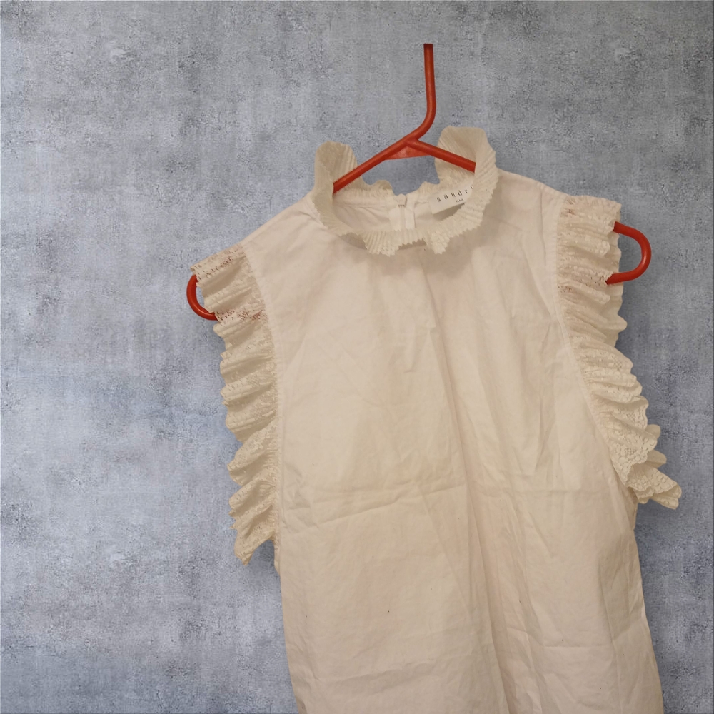 Elegant Cream Ruffled Blouse